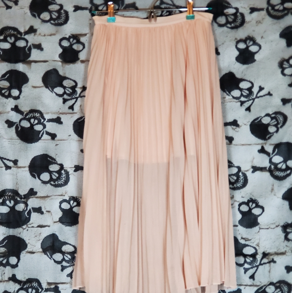 ETAM WEEKEND VINTAGE STYLE CHIFON PLEATED SKIRT